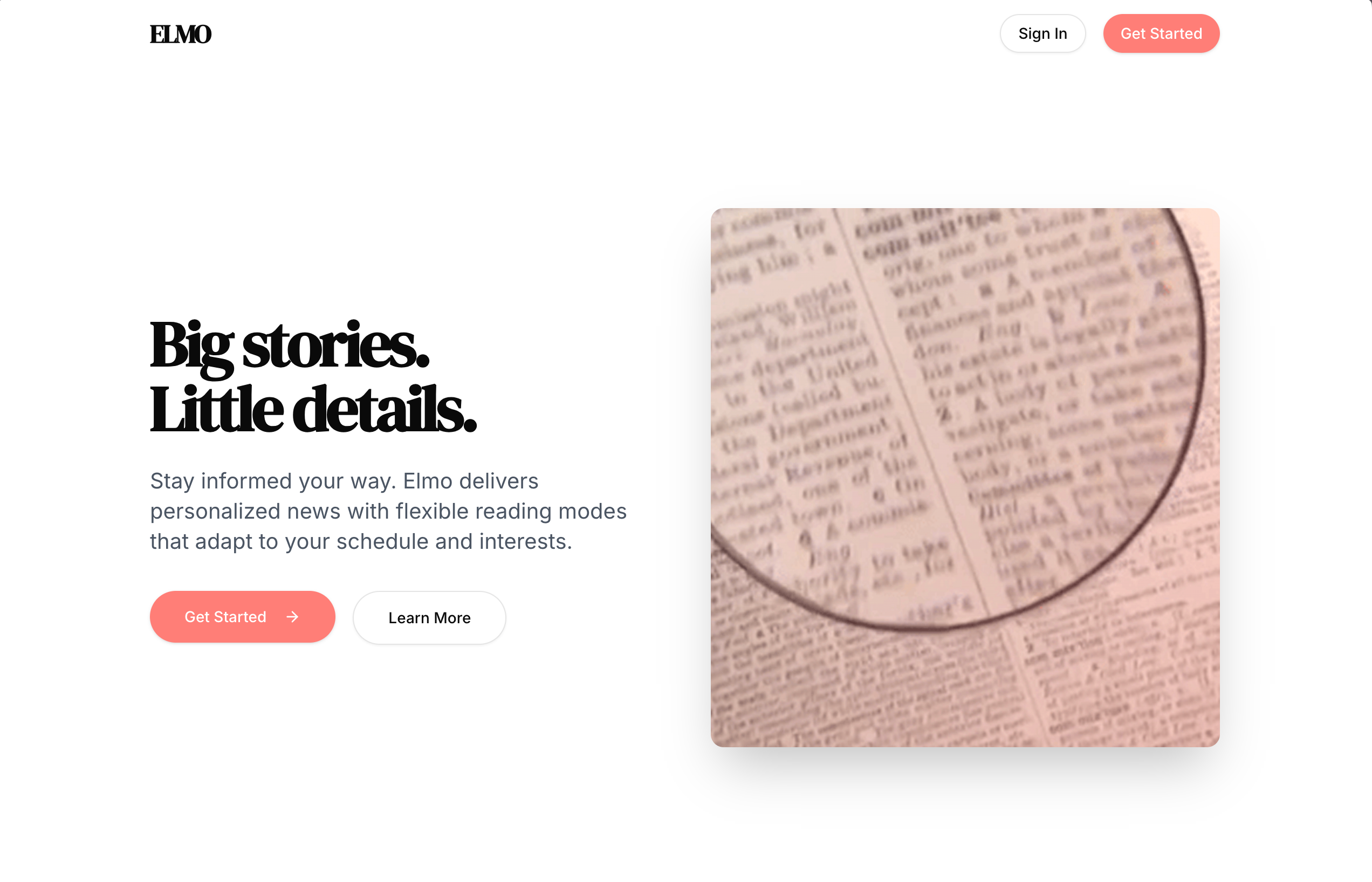 ELMO product screenshot